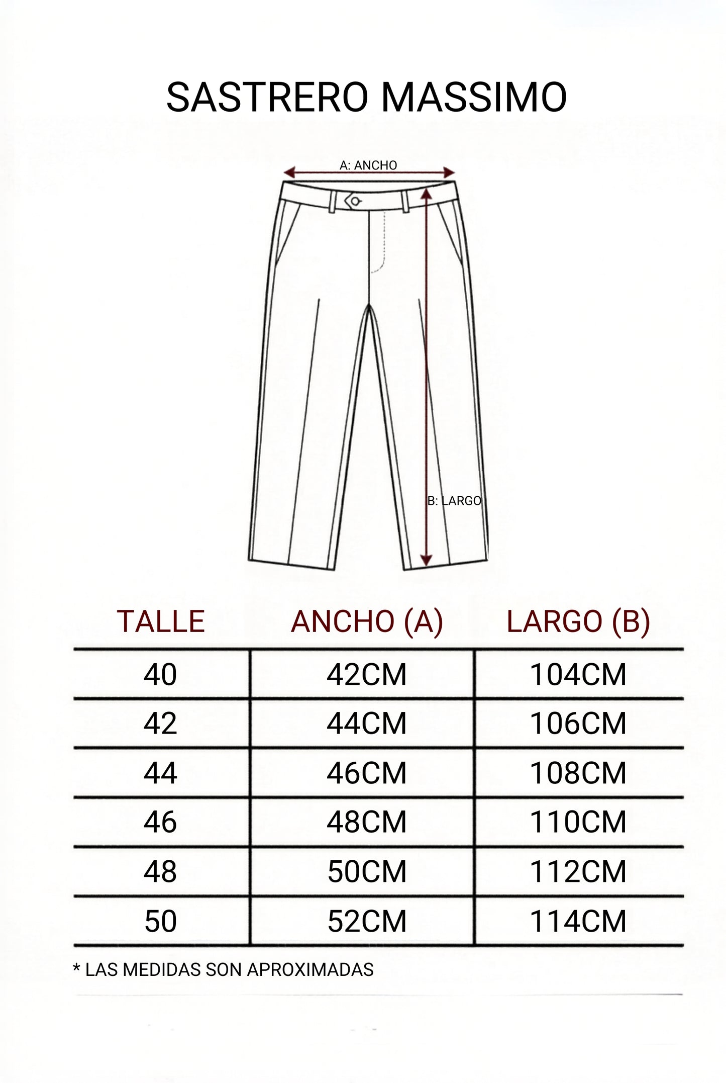 Pantalón Sastrero Massimo
