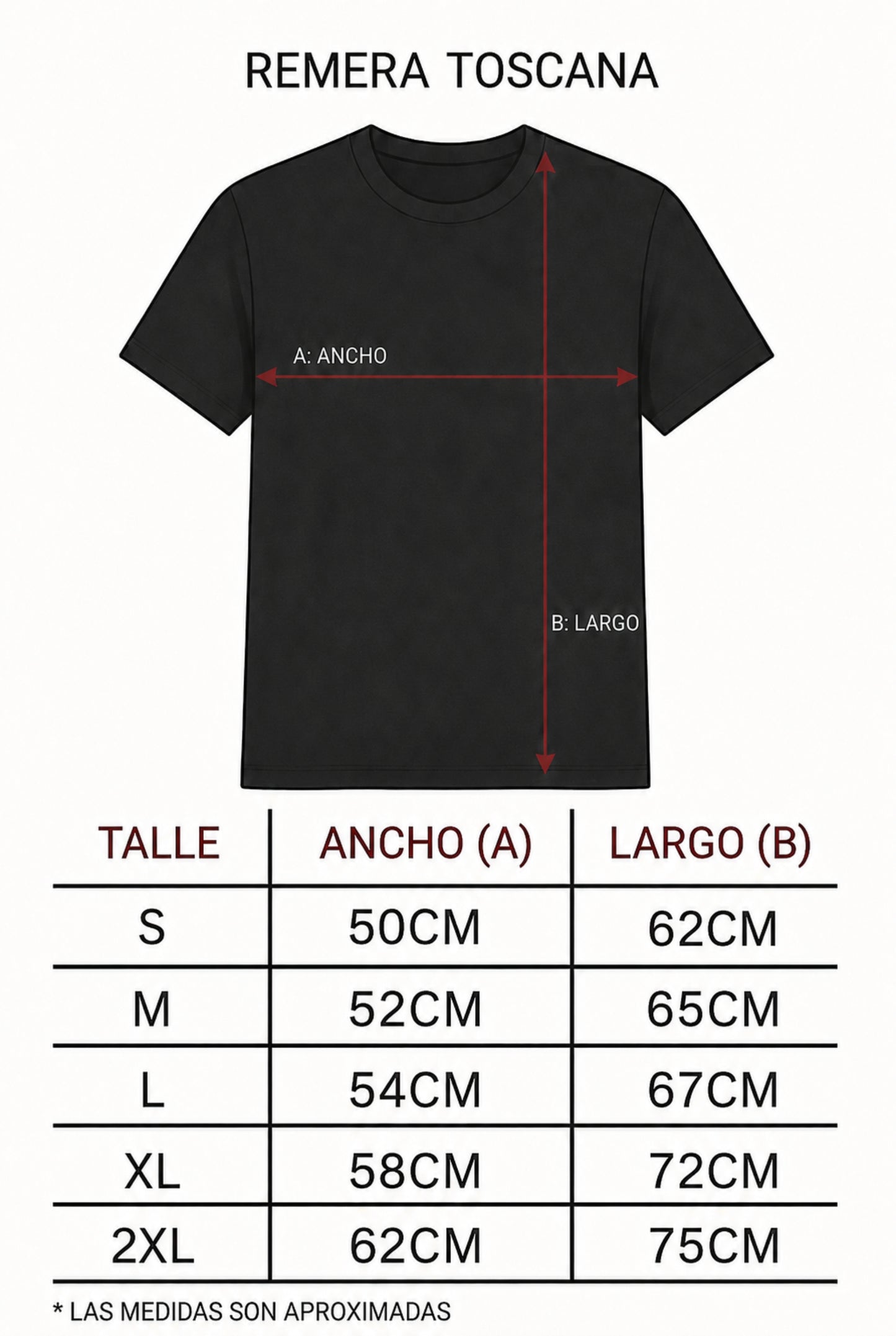 Remera Toscana Básica - Algodón Premium