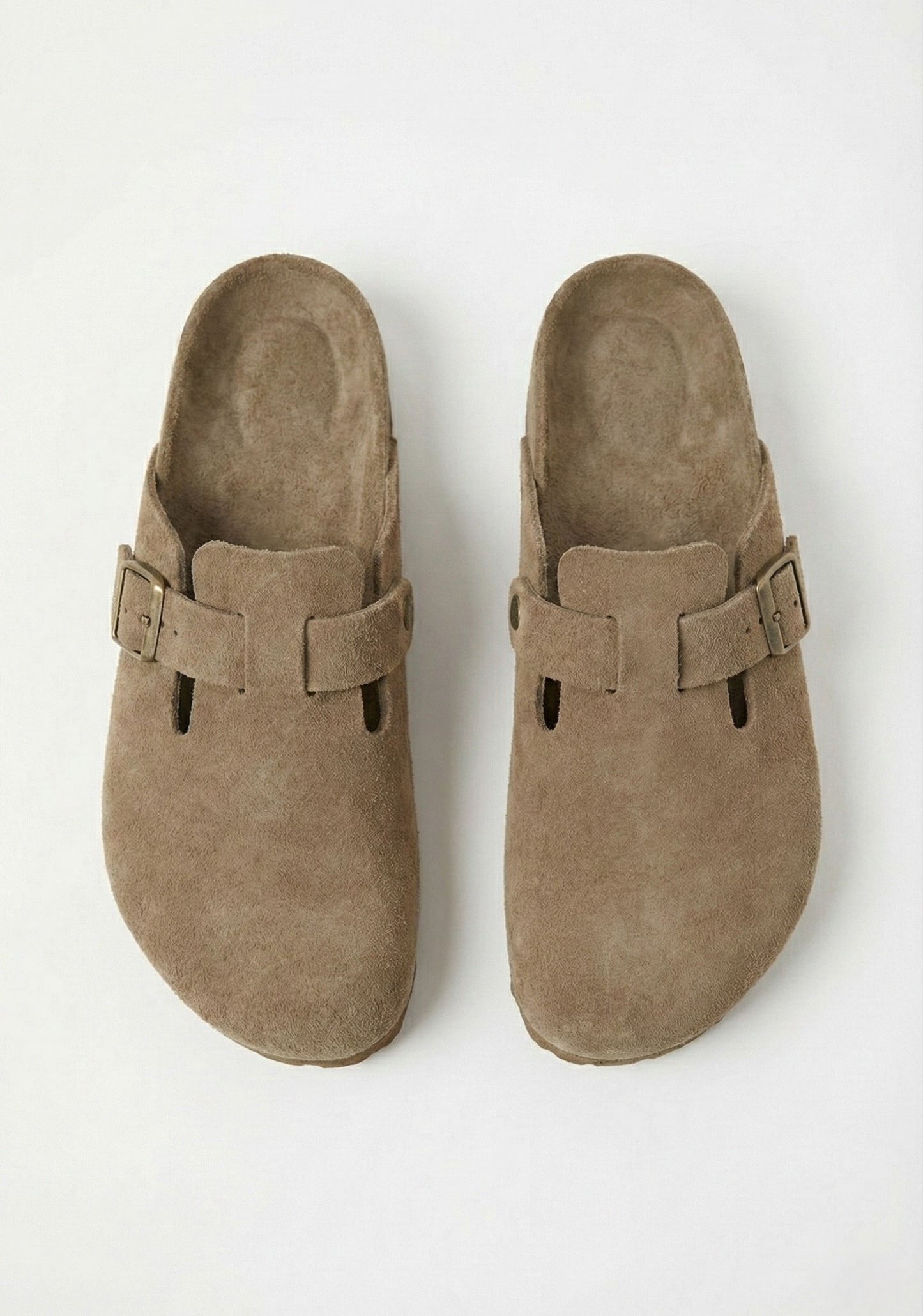 Zuecos Cafuné - Cuero & Gamuza