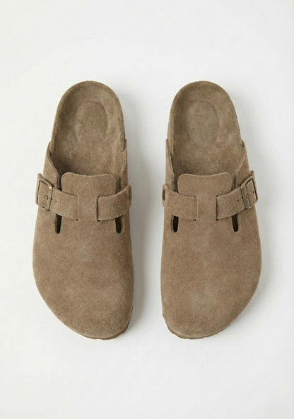 Zuecos Cafuné - Cuero & Gamuza