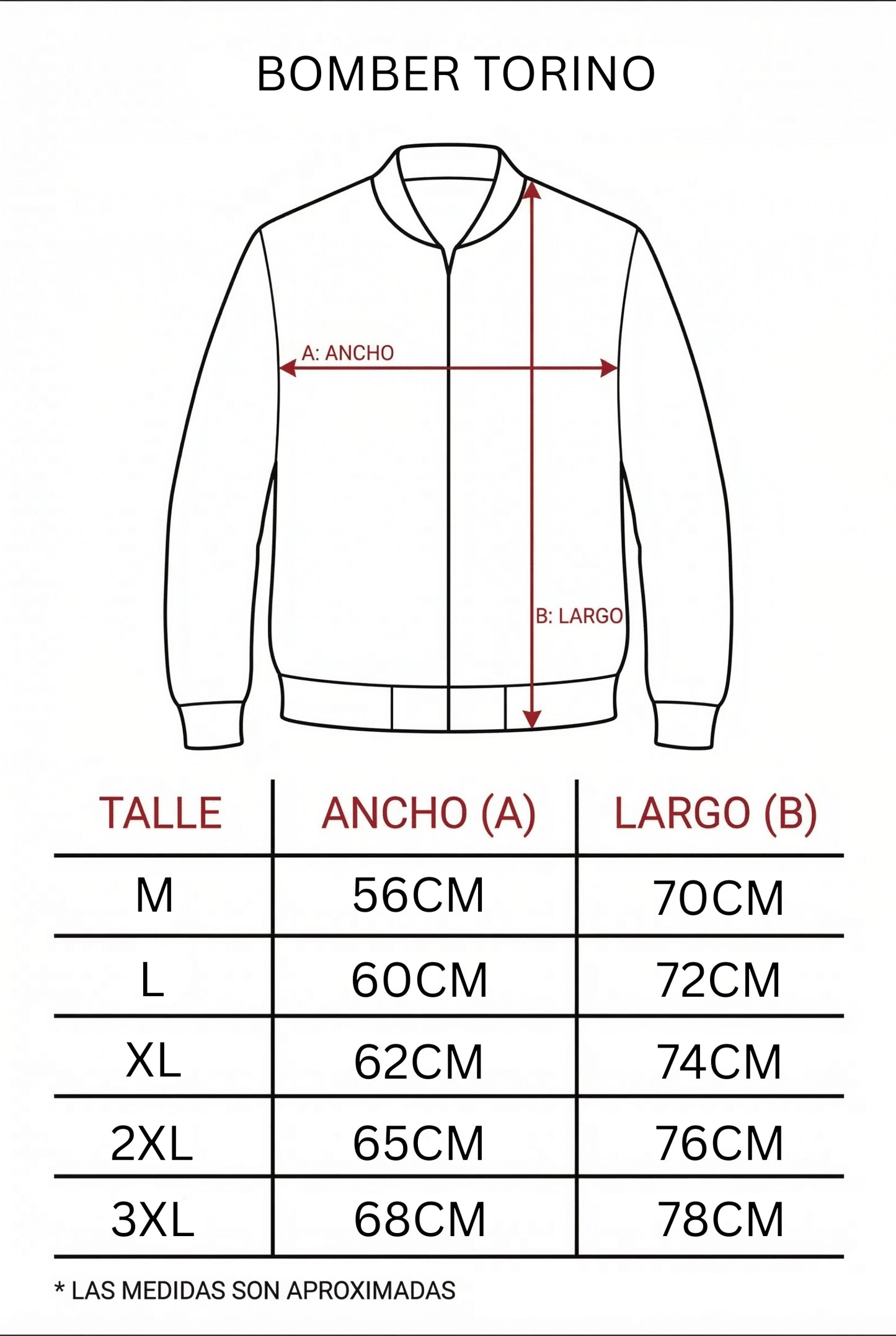 Bomber Torino Gamuza