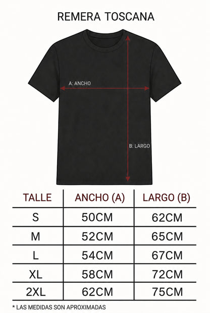 Remera Toscana Básica - Algodón Premium