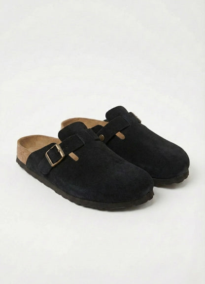 Zuecos Cafuné - Cuero & Gamuza