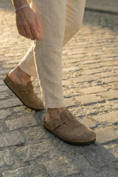 Zuecos Cafuné - Cuero & Gamuza